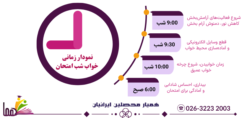 تغذیه و ورزش قبل خواب
