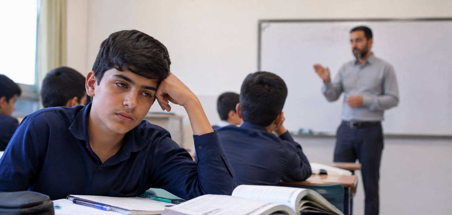 خواب کافی شب امتحان برای یادگیری بهتر دانش آموز